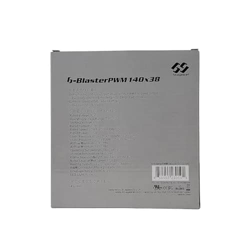 Bluegears b-BlasterPWM 140x38mm PWM High Speed Fan | 1200-6500 RPM, 398 CFM, UL CE FCC RoHS Reach Certified thumbnail 7