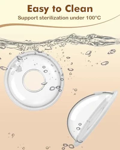 Lictin Breast Milk Collector Set with Storage Bags & Box - 60ml Cups | Protects Nipples & Collects Leaks thumbnail 7