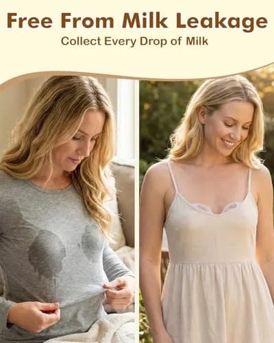 Lictin Breast Milk Collector Set with Storage Bags & Box - 60ml Cups | Protects Nipples & Collects Leaks thumbnail 8
