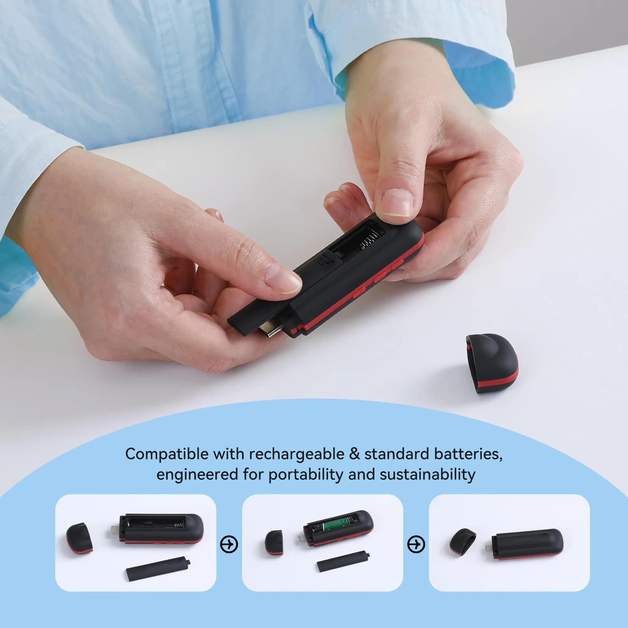 AGPTEK A55PL MP3 Player 64GB (2.5 oz) | Swappable AAA Battery, Type-C & USB - view 7