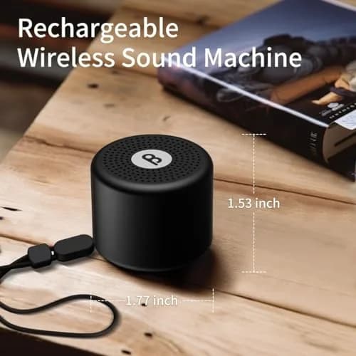 BodyHush Mini Portable White Noise Machine | 30 Sounds, 32 Volume Levels, 22-Hour Battery thumbnail 4