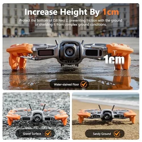 STARTRC Propeller Guard for DJI Neo 2, Orange, 36g (1.27 oz) | Shock-Absorbing EVA Foam thumbnail 4