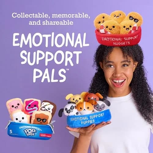 WHAT DO YOU MEME? Emotional Support School Supplies Plush Set with Basket | 6 Pieces, Polyester thumbnail 2