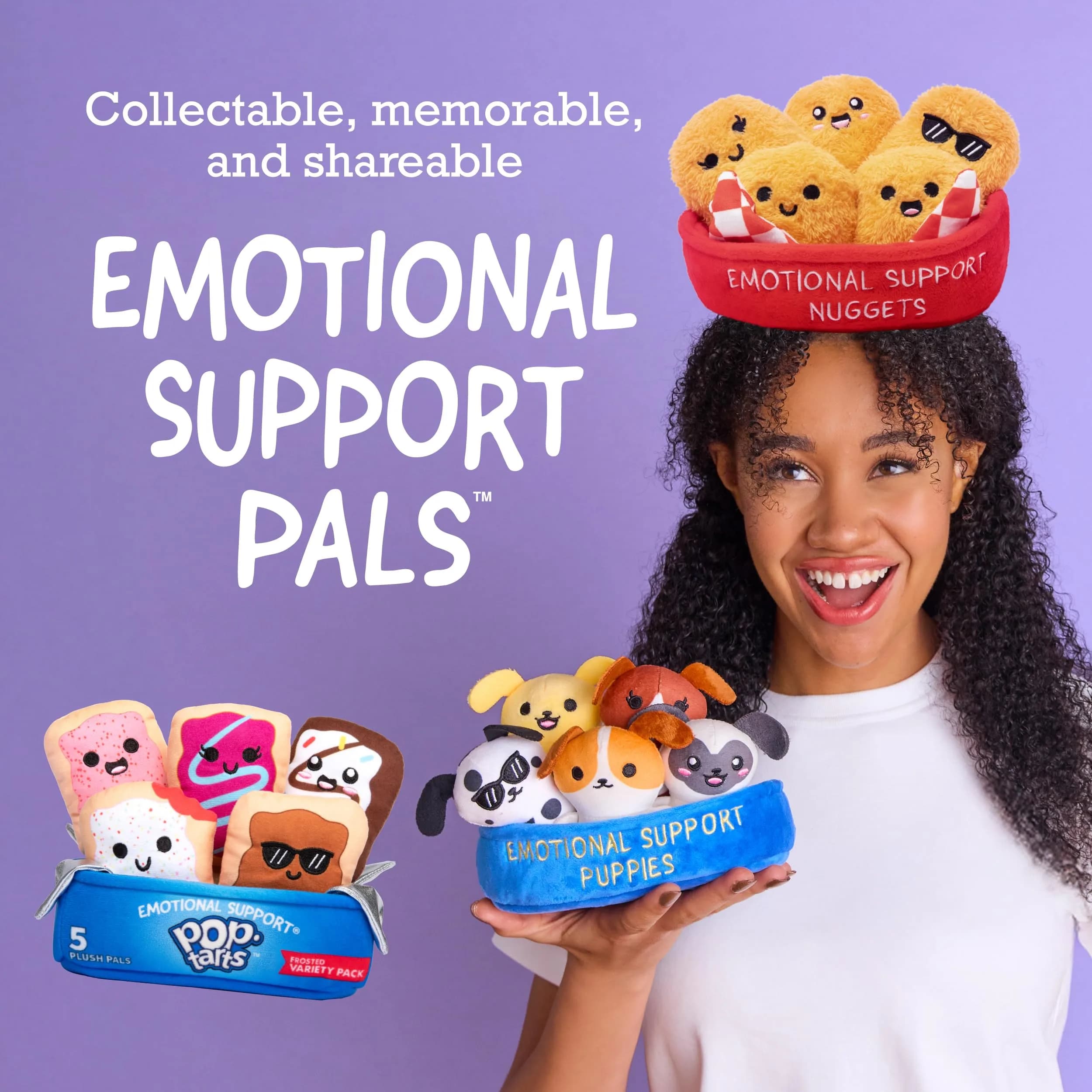 WHAT DO YOU MEME? Emotional Support School Supplies Plush Set with Basket | 6 Pieces, Polyester - view 2