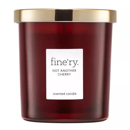 Fine'ry Vegan 7oz Cherry Almond Scented Soy Candle & Cotton Wick | 37 Hour Burn Time, Luxe Jar + Lid, Paraben Free, Vegan thumbnail 1