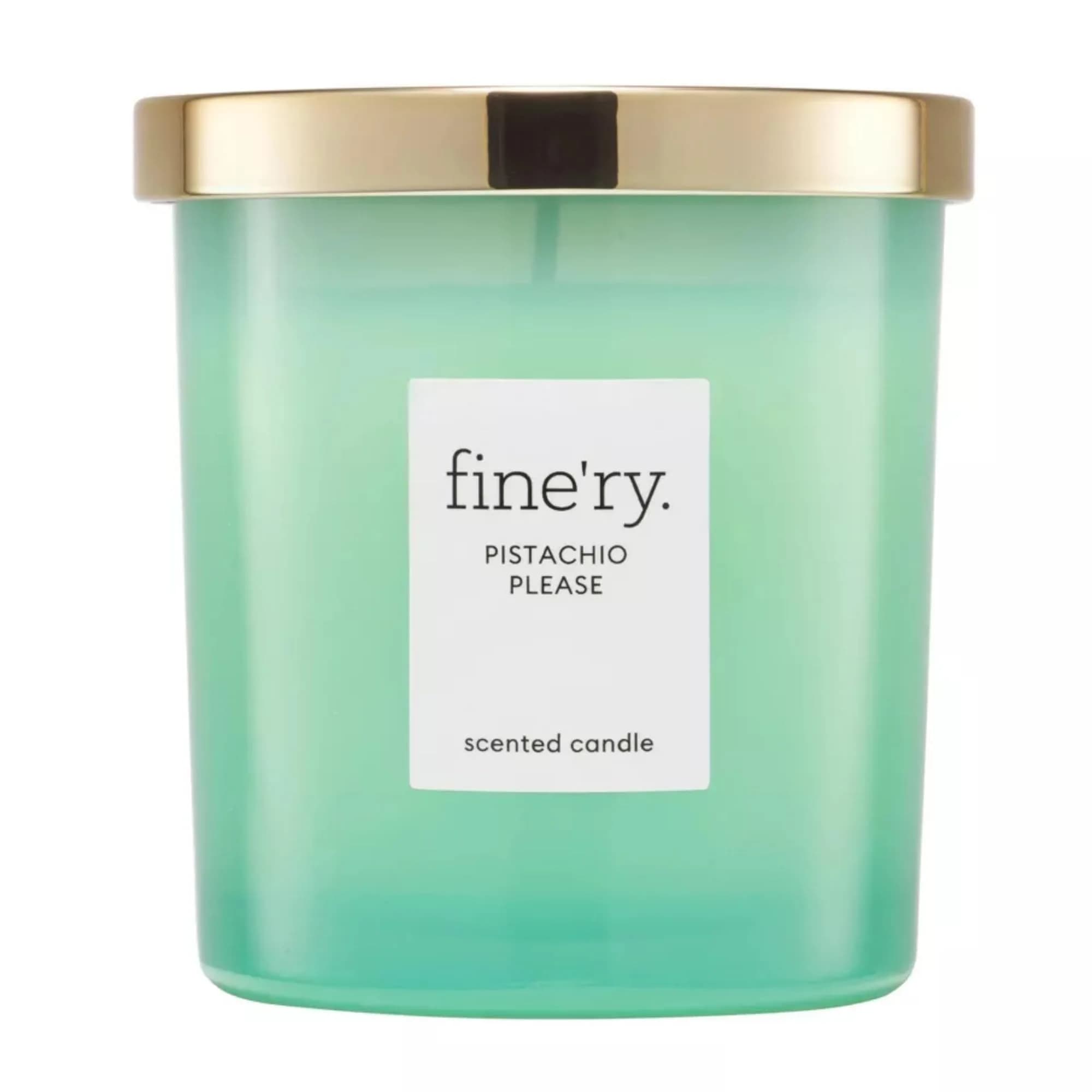 Fine'ry Pistachio Please Vanilla Scented Soy Candle 7oz | Luxurious, Vegan & Paraben-Free