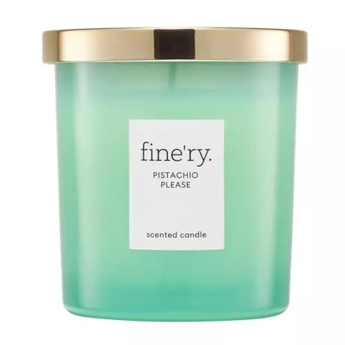 Fine'ry Pistachio Please Vanilla Scented Soy Candle 7oz | Luxurious, Vegan & Paraben-Free thumbnail 1