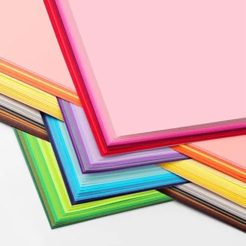 TUXIYA 80 Sheets 8.5" X 11" Colored Cardstock | Assorted Colors, 180 GSM, for Crafts & School Projects thumbnail 3