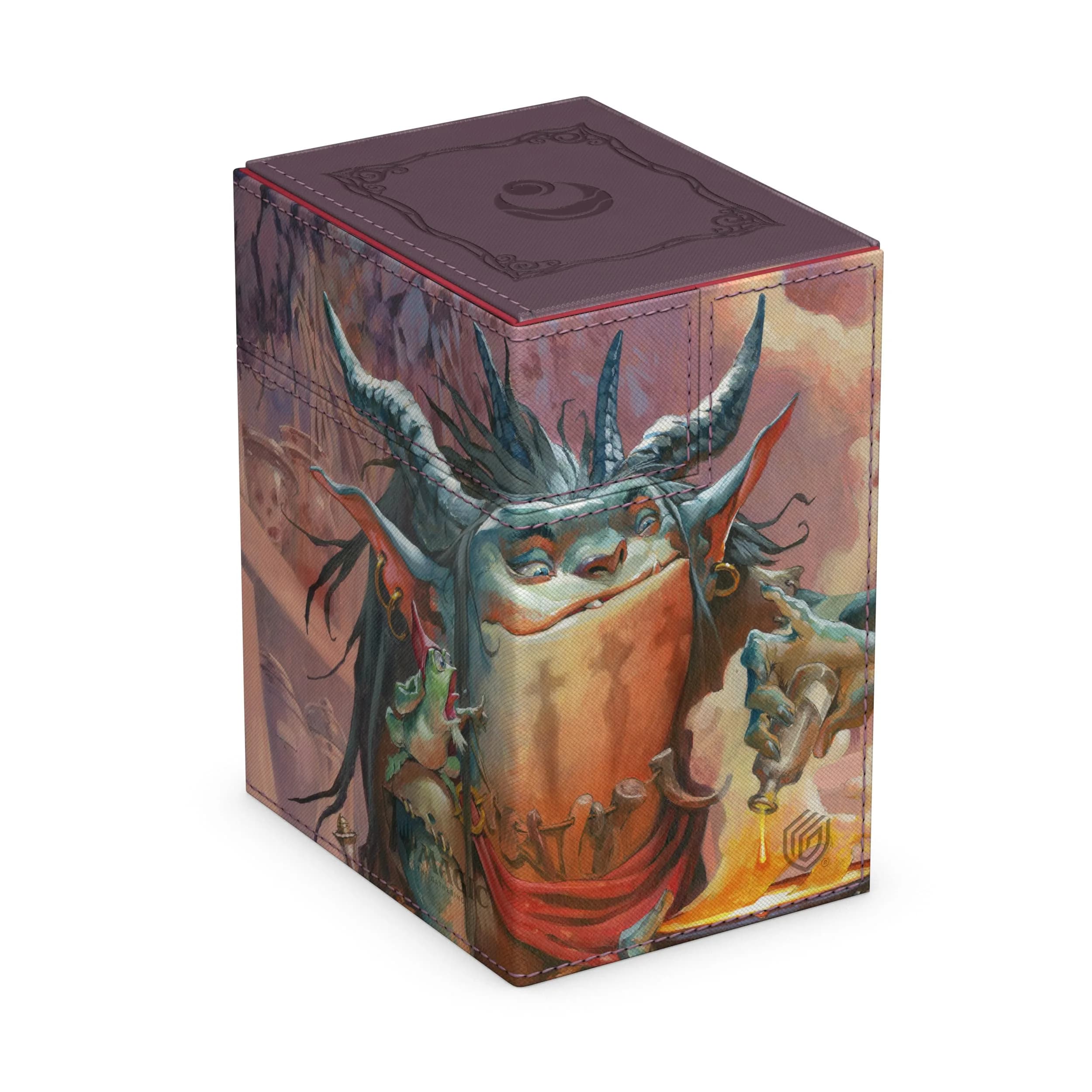 Ultimate Guard Flip'n'Tray 133+ Xenoskin Card Storage Box | Premium MTG Deck Case with Magnetic Closure (4.49 x 3.62 x 5.71 inches) - main product image