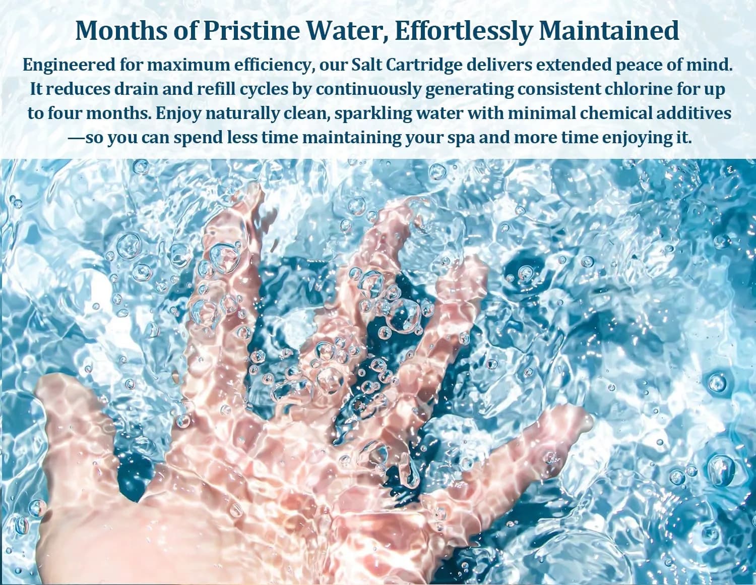 Virellionixis Salt Water Chlorination System Cartridge Replacement for Spas & Hot Tubs 3-Pack | Gentle, Soft Fresh Water for Sensitive Skin - view 6