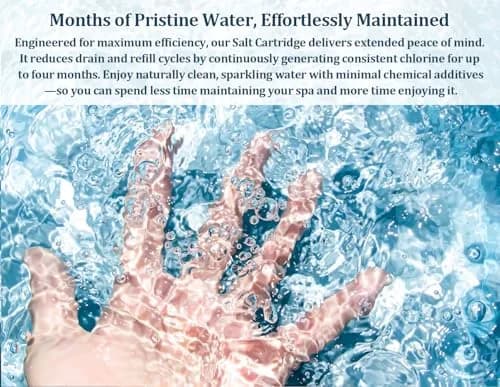 Virellionixis Salt Water Chlorination System Cartridge Replacement for Spas & Hot Tubs 3-Pack | Gentle, Soft Fresh Water for Sensitive Skin thumbnail 6