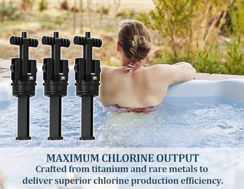 Virellionixis Salt Water Chlorination System Cartridge Replacement for Spas & Hot Tubs 3-Pack | Gentle, Soft Fresh Water for Sensitive Skin thumbnail 3