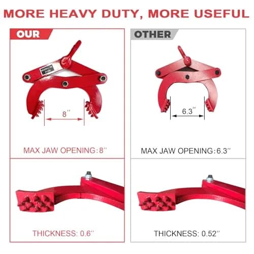 BONOOTH Pallet Puller Clamp 3T (6615 LBS) | 28.5 cm (11 Inches) Jaw Opening thumbnail 2