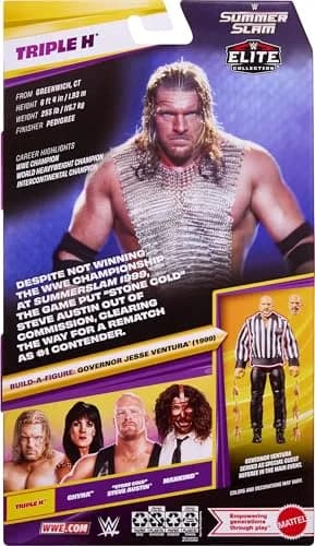 Mattel WWE Elite Collection Triple H Action Figure & Accessories | 7.17 inches | Authentic WWE Series thumbnail 6