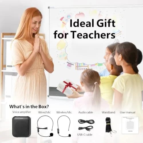 Norwii 15W Portable Voice Amplifier with Bluetooth Speaker & Dual Mics | 30m Wireless Range, 12-Hr Battery thumbnail 9