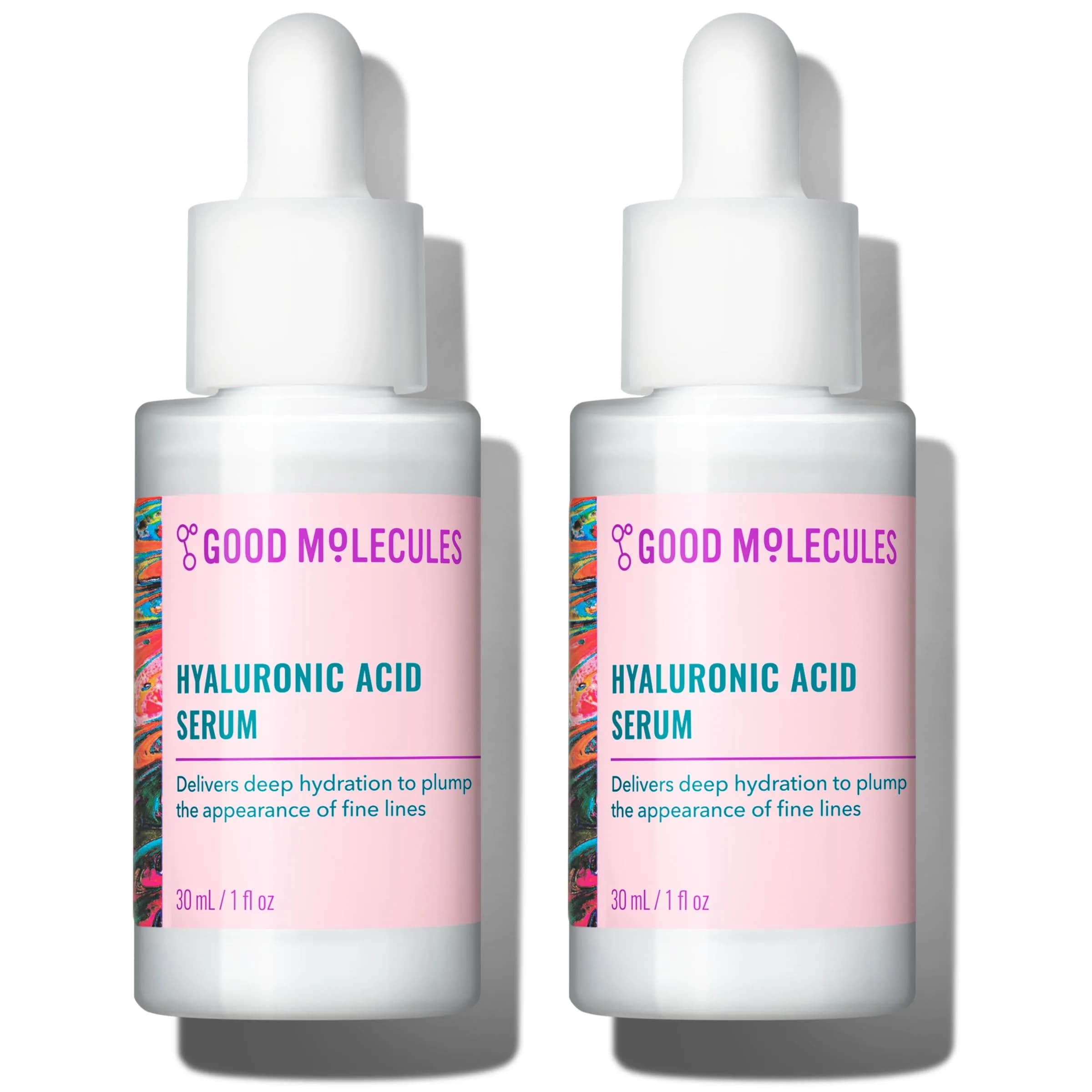 Good Molecules Hyaluronic Acid Serum 30ml (1 Fl Oz) | Ultra Hydrating Facial Moisturizer for Plumper Skin - main product image