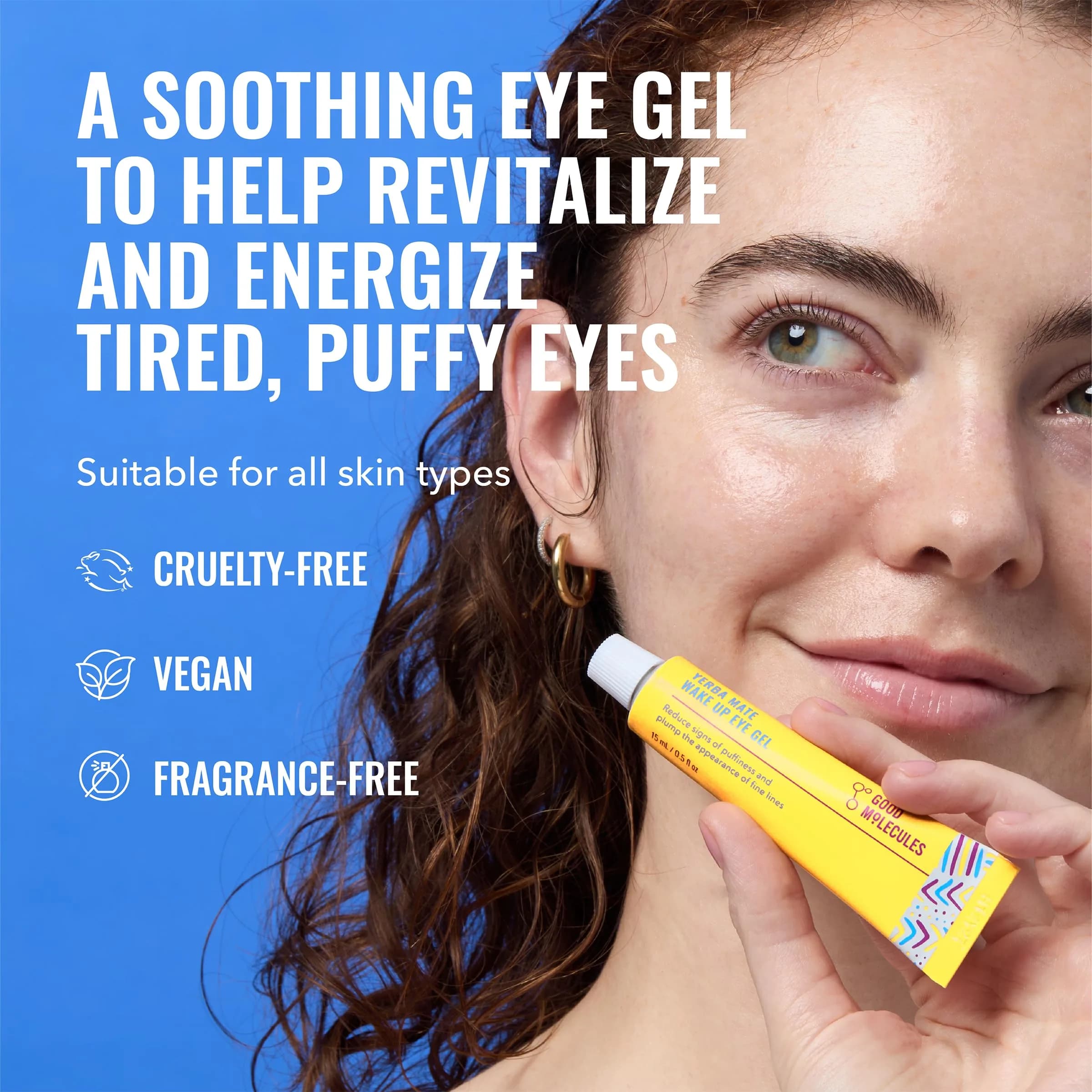 Good Molecules Yerba Mate Wake Up Eye Gel 30ml (1 Fl Oz) | Hydrates & Reduces Puffiness - view 2