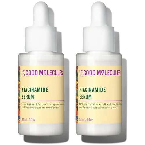 Good Molecules Niacinamide Serum Pack of 2 | 60 ml Total | Targets Blemishes, Uneven Tone & Pores thumbnail 1