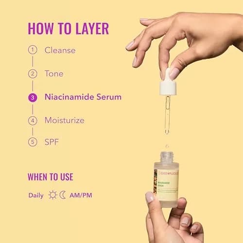 Good Molecules Niacinamide Serum Pack of 2 | 60 ml Total | Targets Blemishes, Uneven Tone & Pores thumbnail 7