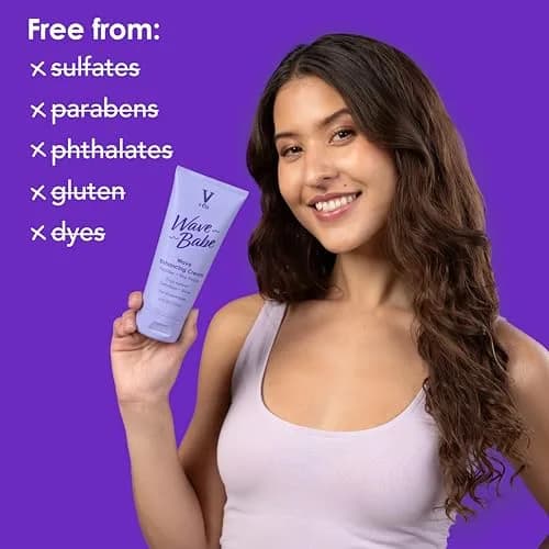 V&CO Wave Babe Wave Enhancing Cream (2 Pack) – Wavy Hair, Anti Frizz & Hydrating, 12 oz thumbnail 4