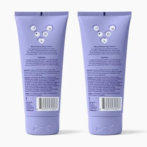 V&CO Wave Babe Wave Enhancing Cream (2 Pack) – Wavy Hair, Anti Frizz & Hydrating, 12 oz thumbnail 7