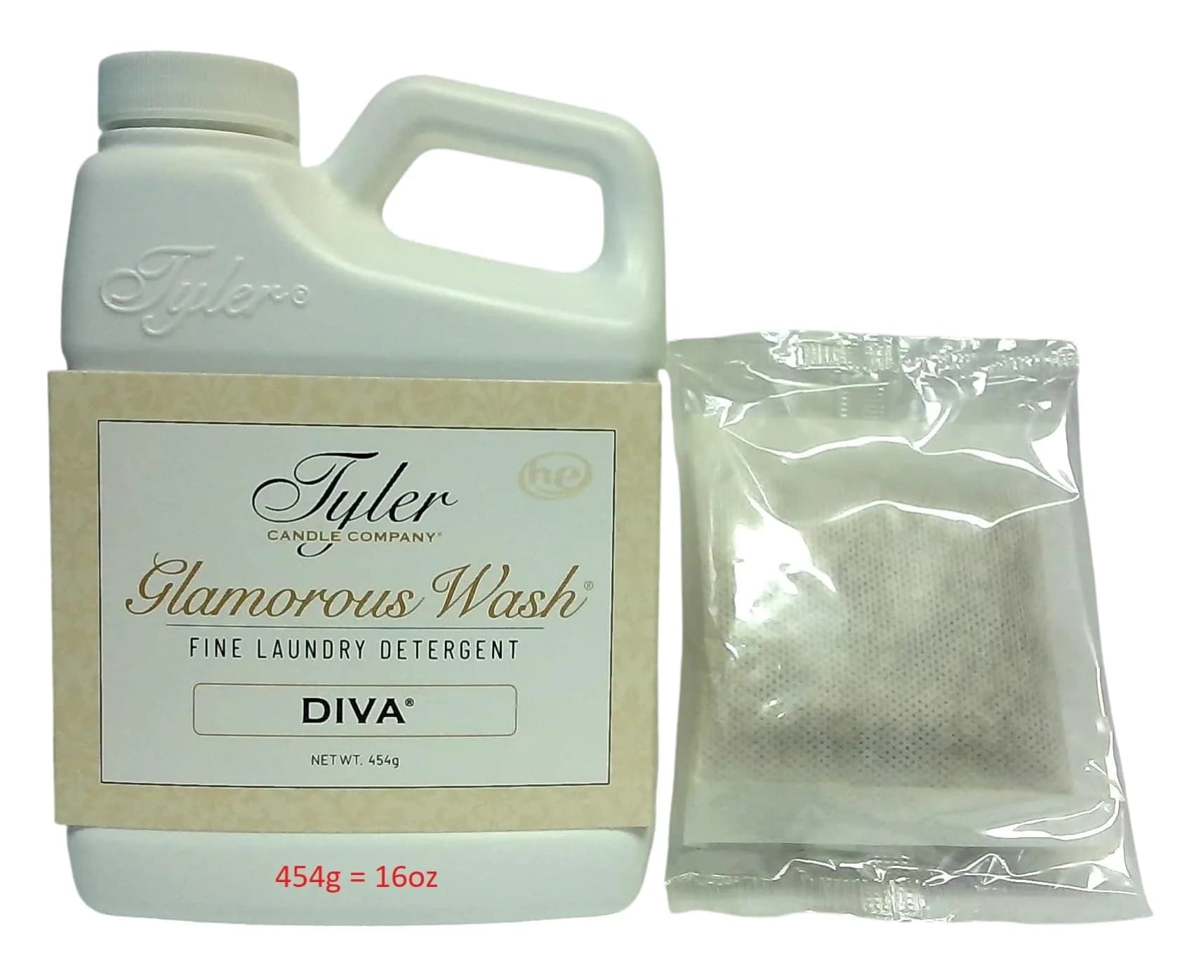 Tyler Candle Company Glamous Laundry Detergent, Diva 16 Fl Oz | Fragrance & Softening for Indian Homes