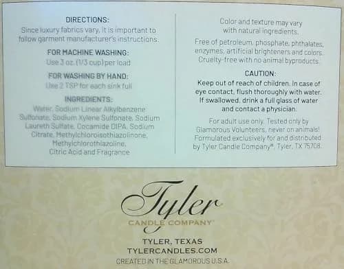 Tyler Candle Company Glamous Laundry Detergent, Diva 16 Fl Oz | Fragrance & Softening for Indian Homes thumbnail 3