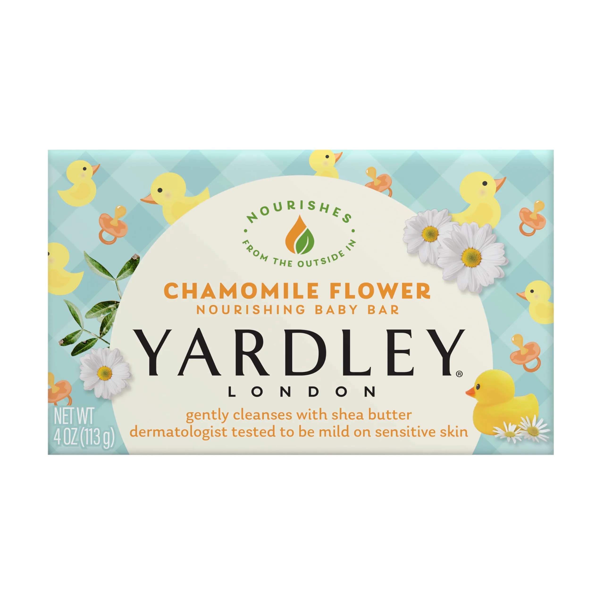 Yardley Oatmeal and Almond Bar Soap 113g (4 oz) | Moisturizing Cleanser for Dry Skin — Chamomile Flower