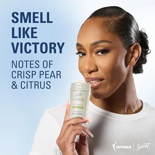 Secret Clinical Strength Invisible Solid Antiperspirant Deodorant for Women, Court Queen Citrus Scent, 76.6 ml (2.6 oz) thumbnail 6