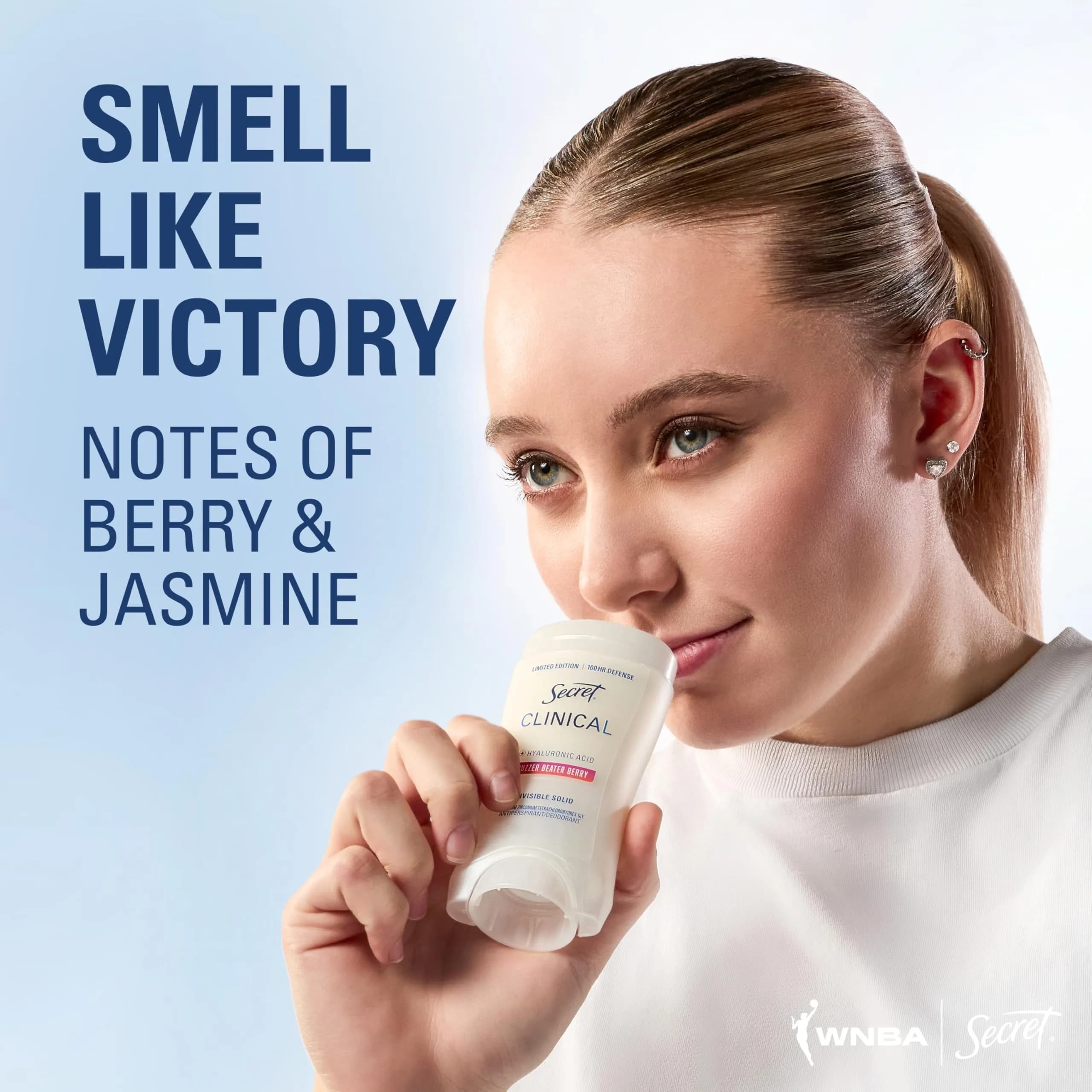 Secret Clinical Strength Invisible Solid Antiperspirant Deodorant for Women, Paige Bueckers Edition, Buzzer Beater Berry Scent, 76.6g (2.6 oz) - view 6