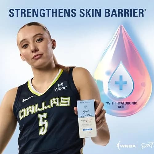 Secret Clinical Strength Invisible Solid Antiperspirant Deodorant for Women, Paige Bueckers Edition, Buzzer Beater Berry Scent, 76.6g (2.6 oz) thumbnail 8