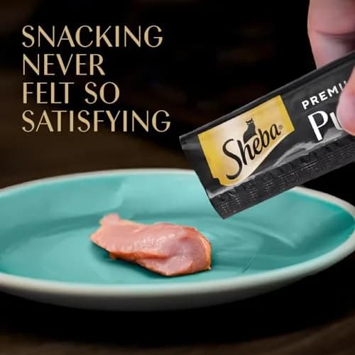 Sheba Premium Puree Lickable Cat Treats, Seared Tuna, 4 Count, 11 Pack | Grain-Free, Real Tuna, Squeezable Tube thumbnail 4