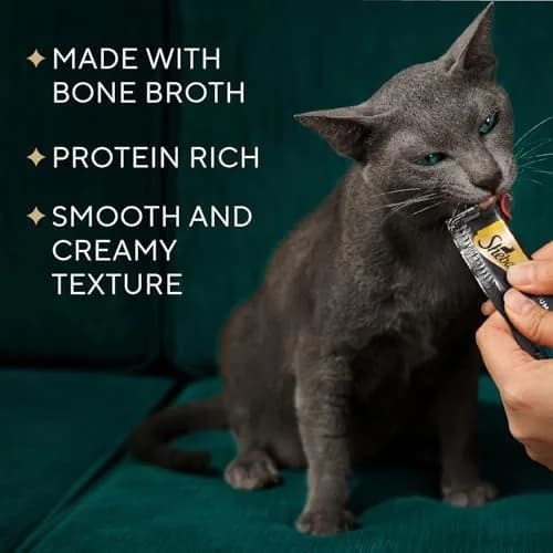 Sheba Premium Puree Lickable Cat Treats, Seared Tuna, 4 Count, 11 Pack | Grain-Free, Real Tuna, Squeezable Tube thumbnail 2