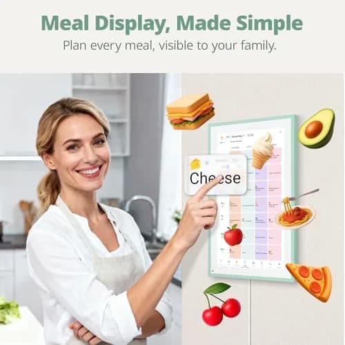 Dragon Touch 15.6 inch Digital Calendar & Chore Chart - Touchscreen Family Planner, Digital Picture Frame for Mom, Women, Christmas & Weddings Mint Green thumbnail 4
