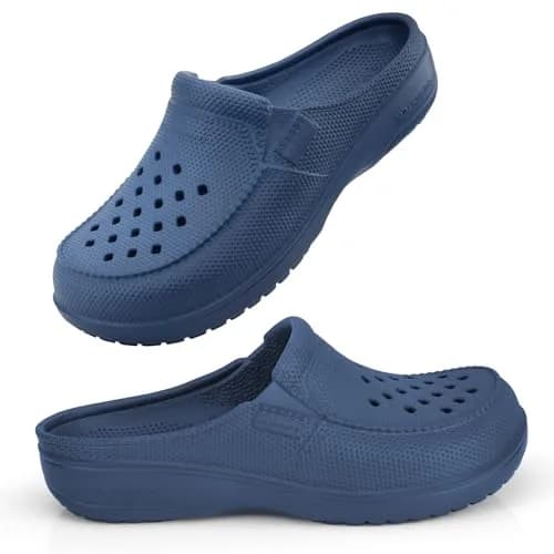 WALK·HERO COMFORT AND SUPPORT Garden Clogs for Men with Arch Support, Cushion Footbed | Lightweight, Slip-Resistant, Wide Toe thumbnail 1