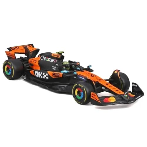 Bburago 1:43 Race Formula McLaren MCL39 w/Helmet (2025) Norris #4 | Highly detailed die-cast replica for collectors and kids thumbnail 3