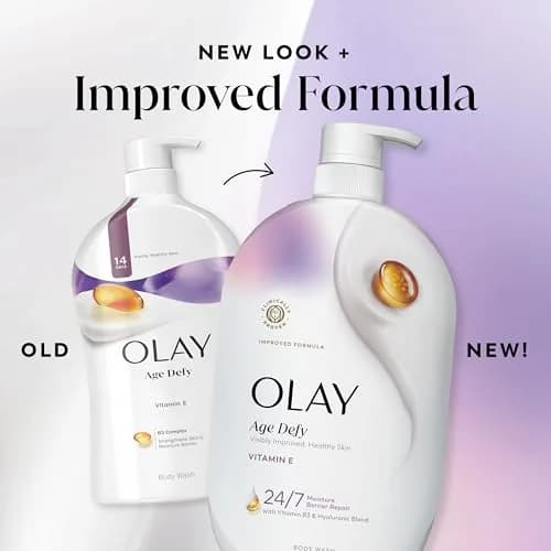 Olay Age Defy Hydrating Body Wash with Vitamin E, B3 & Hyaluronic Blend 1035ml (35 fl oz) | Repairs Moisture Barrier for All Skin Types thumbnail 8