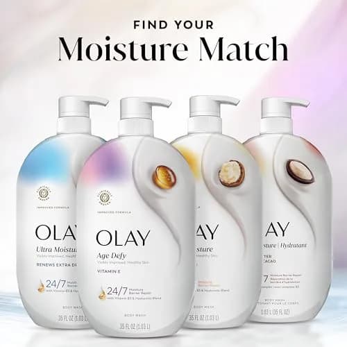 Olay Age Defy Hydrating Body Wash with Vitamin E, B3 & Hyaluronic Blend 1035ml (35 fl oz) | Repairs Moisture Barrier for All Skin Types thumbnail 9