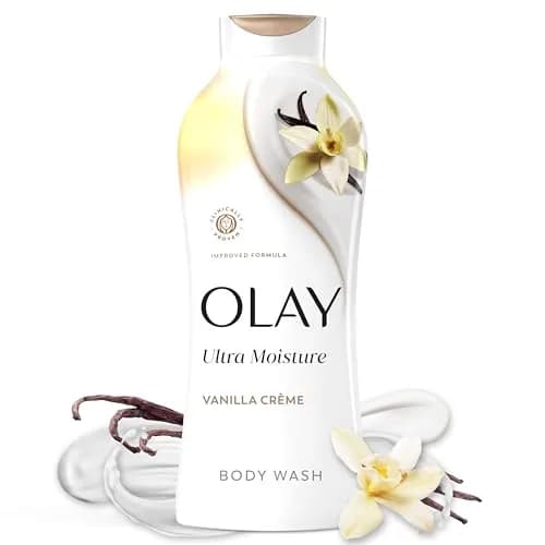 Olay Ultra Moisture Body Wash for Extra Dry Skin 650ml (22 fl oz) | Hydrates & Repairs Moisture Barrier — Vanilla / 22 Fl Oz