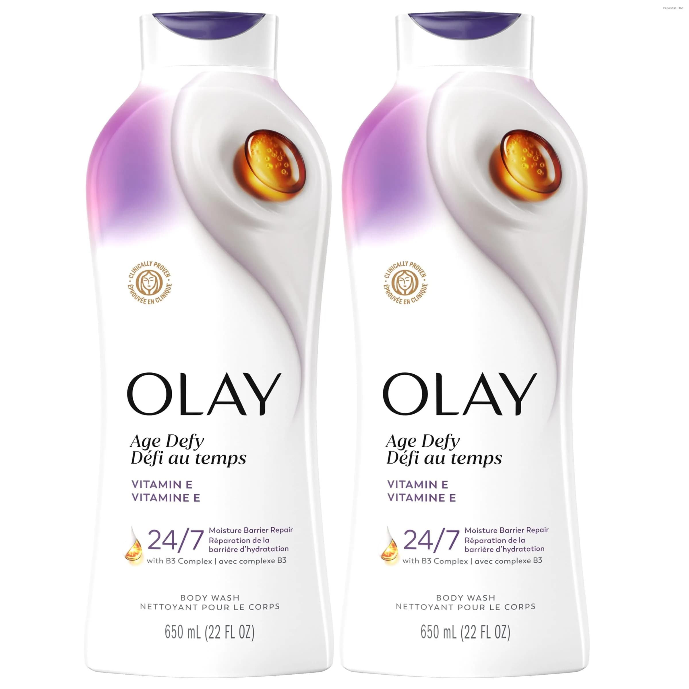 Olay Age Defy Hydrating Body Wash with Vitamin E & B3 | 44 fl oz (2 x 22 fl oz) - main product image
