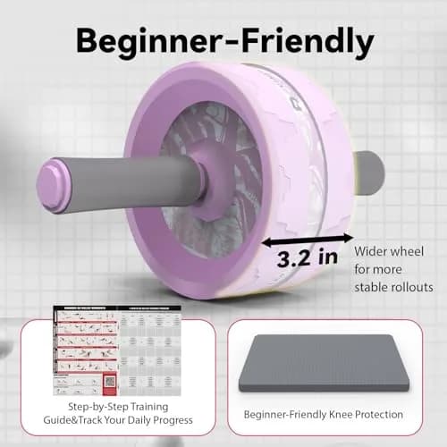 VINSGUIR Ab Roller Wheel for Home Gym with Knee Pad | Core & Abs Workout Equipment thumbnail 6