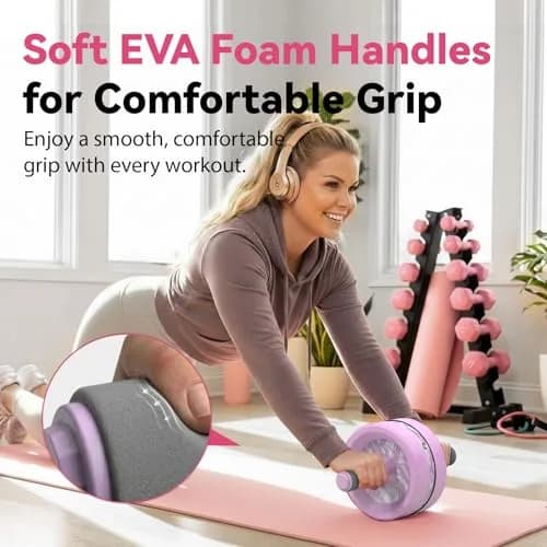 VINSGUIR Ab Roller Wheel for Home Gym with Knee Pad | Core & Abs Workout Equipment thumbnail 3