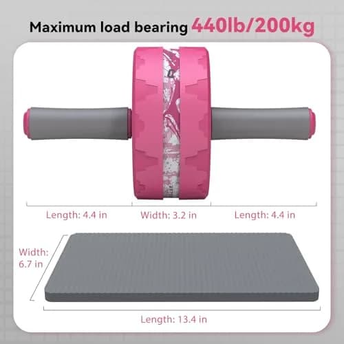 VINSGUIR Ab Roller Wheel for Home Gym, Abs & Core Strength Workout with Knee Pad Set | Portable, Durable & Supportive thumbnail 7