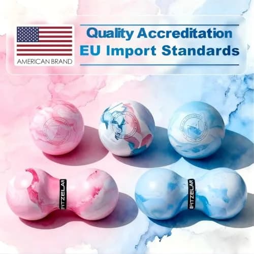 FITZELAR Massage Lacrosse Ball 6.3cm (2.5in) | Myofascial Release for Muscle Pain thumbnail 2