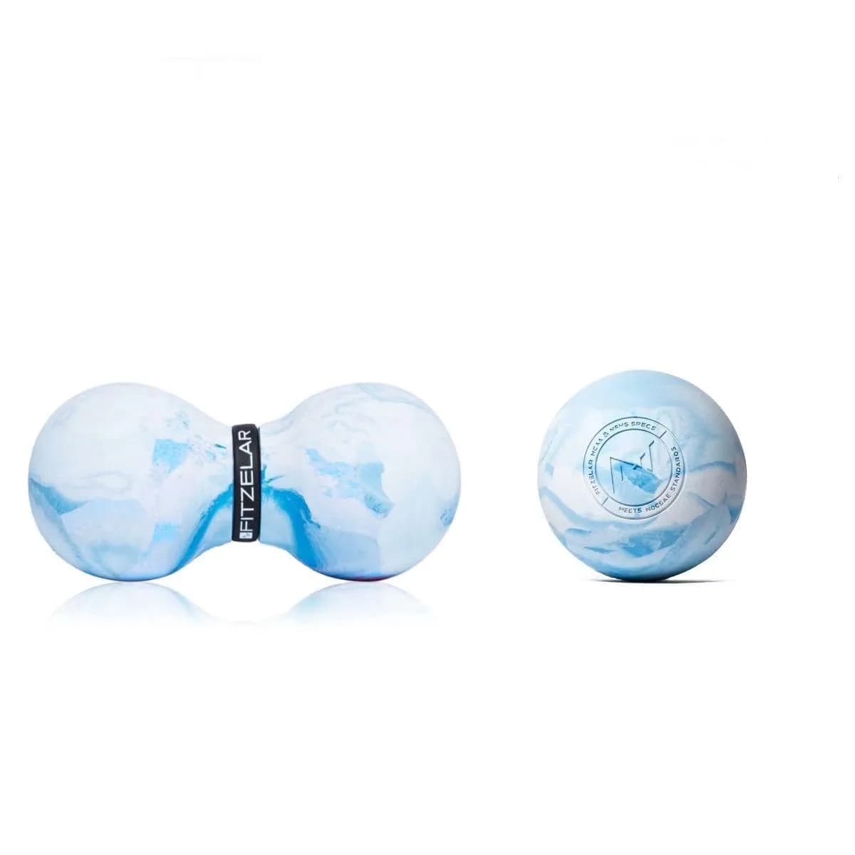 FITZELAR 6.5cm Lacrosse Massage Ball - 2 Blue | Myofascial Release & Deep Tissue Relief - main product image