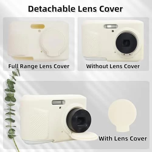 SZHSYJY Case for Kodak PIXPRO FZ45 Camera | Soft Silicone Protection, Misty White thumbnail 4