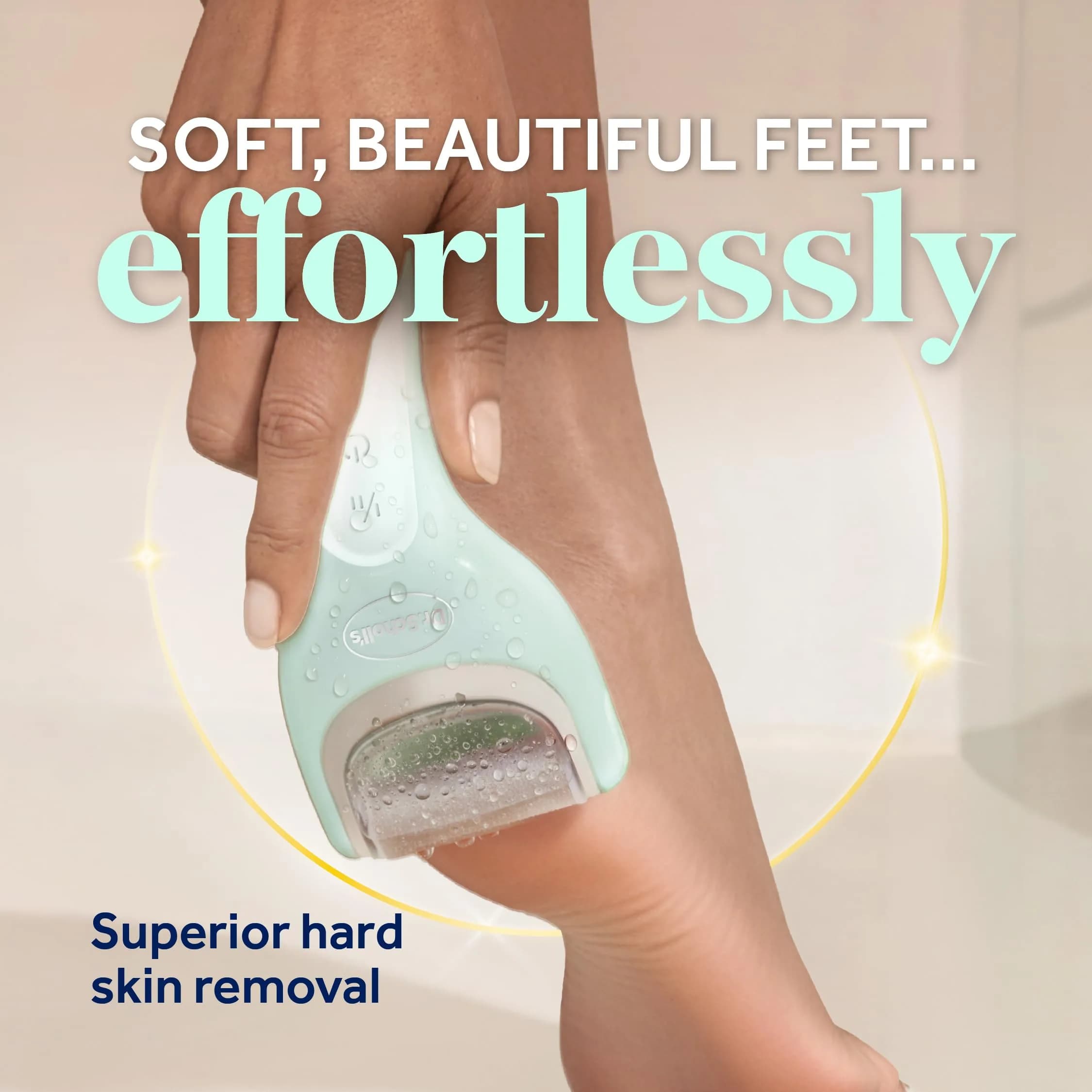 Dr. Scholl's Pedi Perfect Pro Electric Foot File with 3 Roller Heads | Waterproof, Rechargeable, 90-Min Run Time - view 2