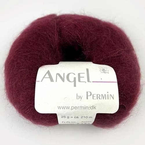 Marussia Angel Kid Mohair Silk Yarn 28 wine red | Luxurious 70/30 blend, 25g/210m, hand wash only thumbnail 1