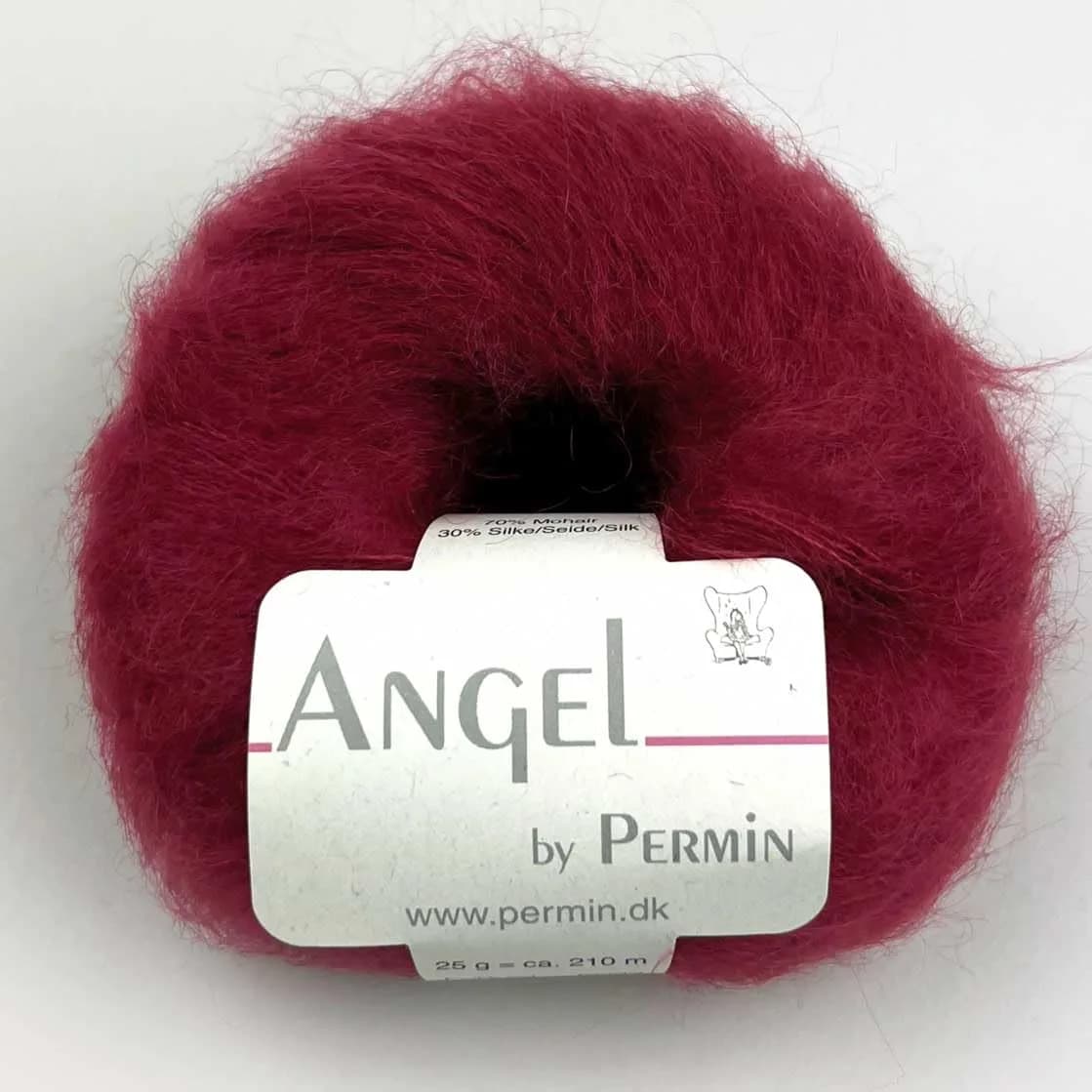 Marussia Angel by Permin Luxe Kid Mohair Silk Yarn (70/30) 25g | Soft, Durable & Elegant in Wine