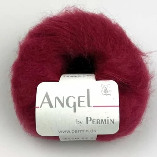Marussia Angel by Permin Luxe Kid Mohair Silk Yarn (70/30) 25g | Soft, Durable & Elegant in Wine thumbnail 1